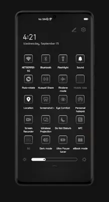 Royal Black EMUI 10/11 theme android App screenshot 3